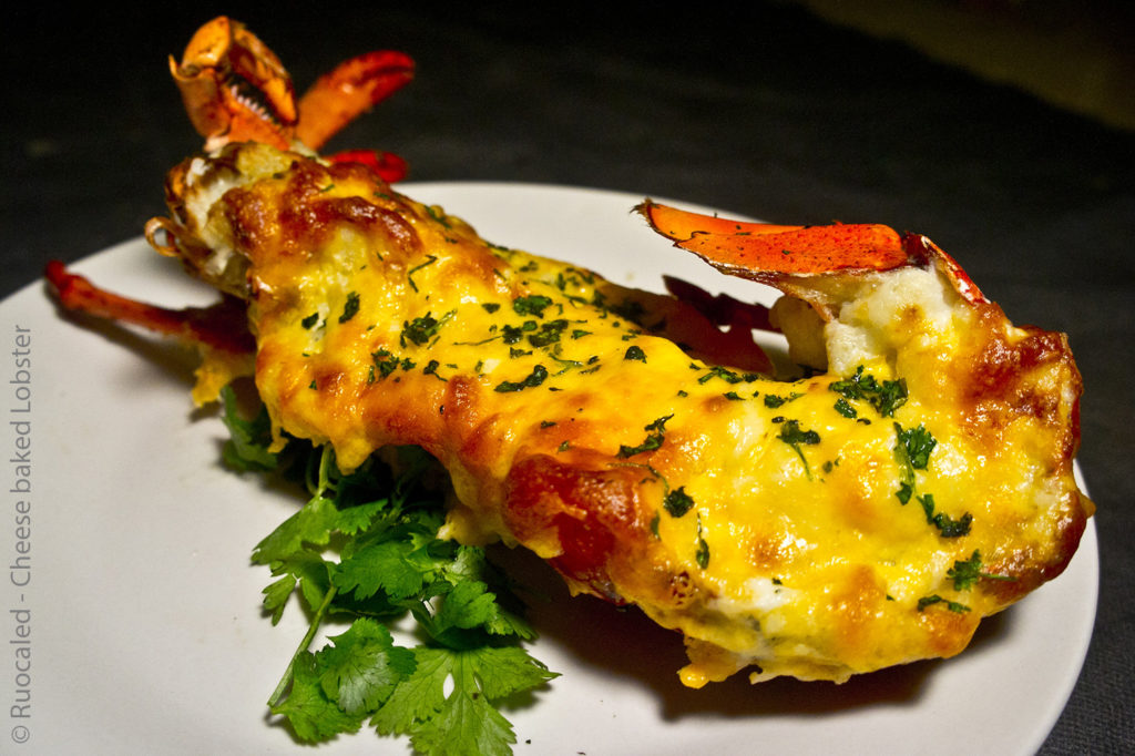 lobster and cheese tail homard grillé corée